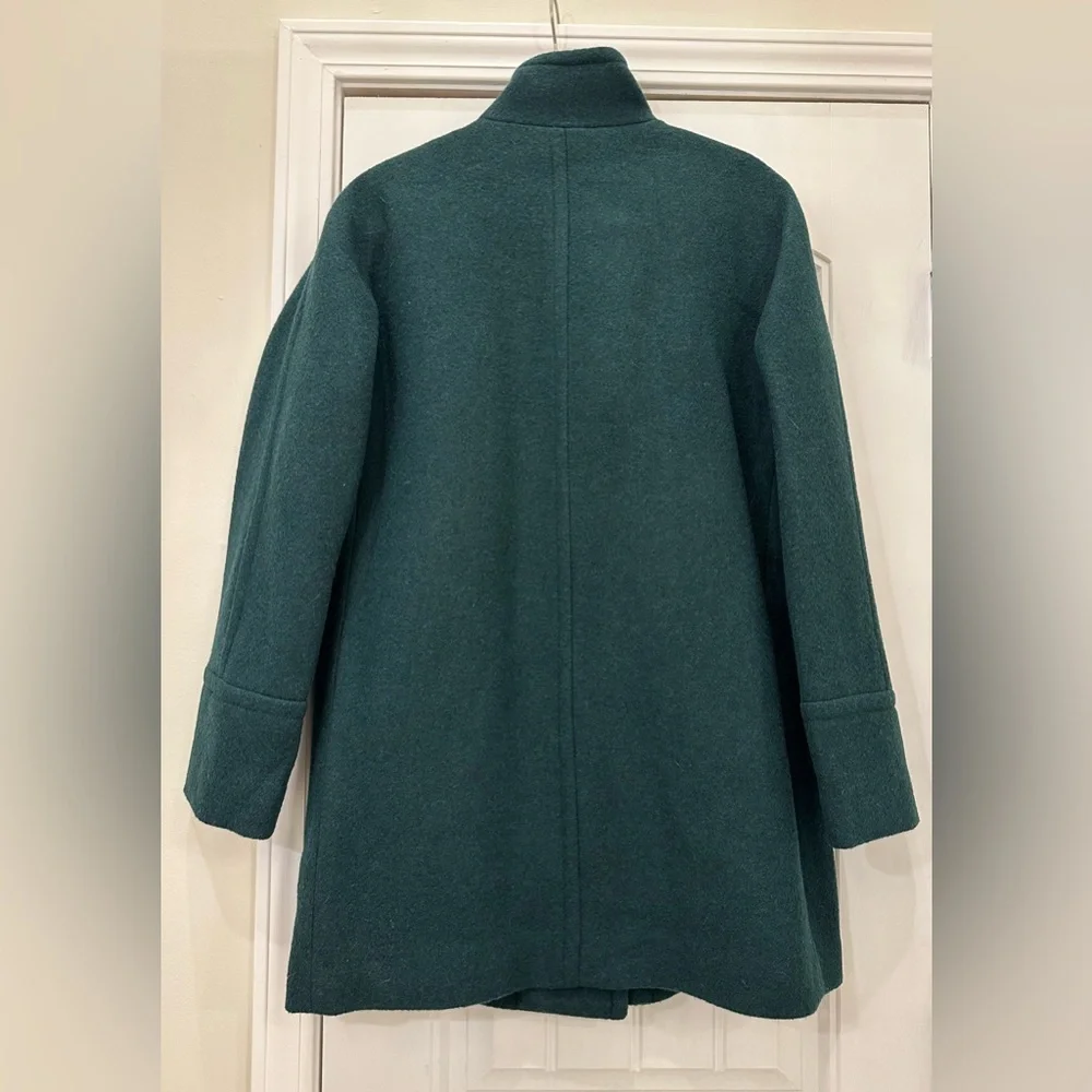 J. Crew NWT Green Wool Blend City Coat Size 8